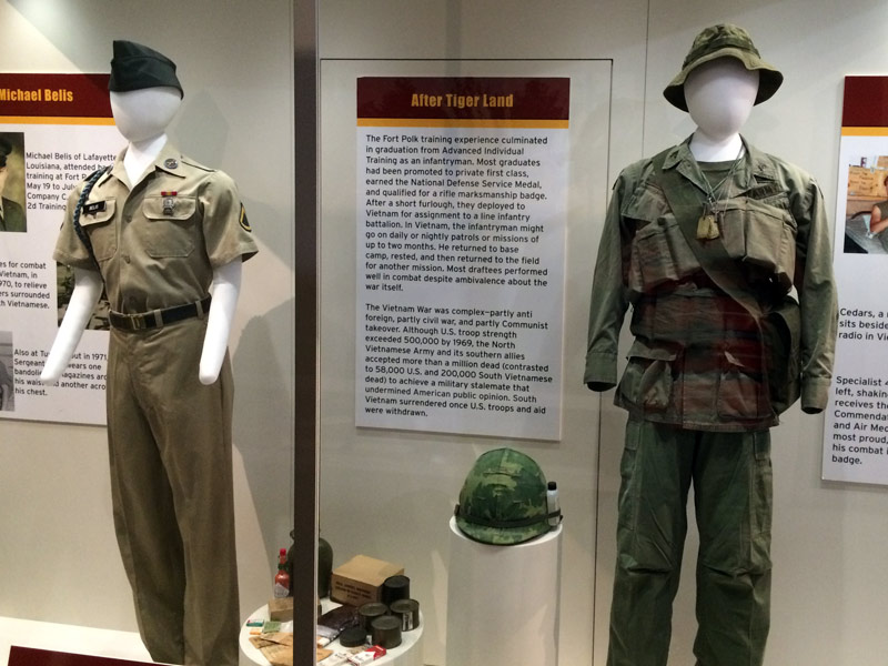 After Tiger land museum display at the Fort Polk Museum.